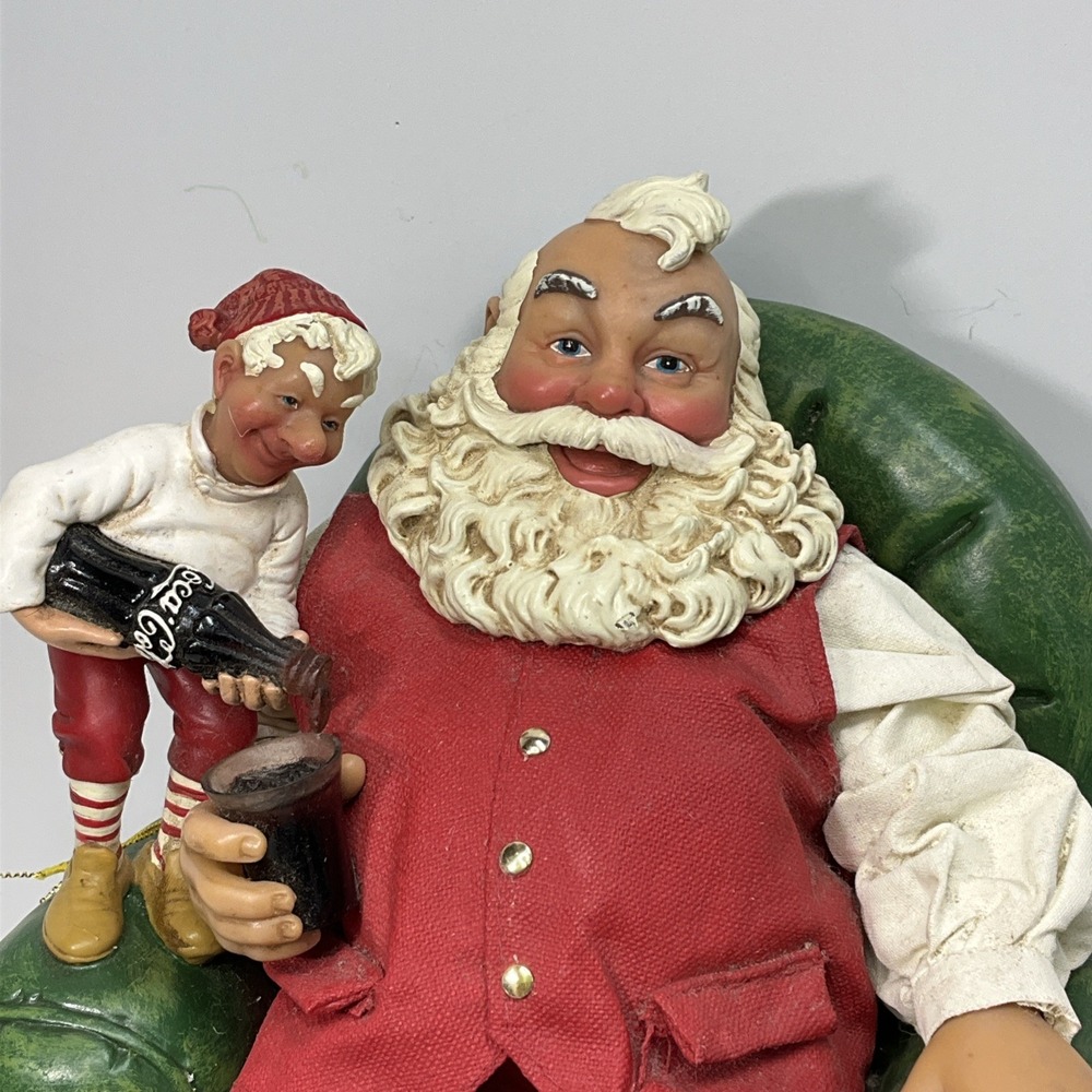 Kurt S. Adler Vintage Fabriche Coca Cola Santa And Elf No Box - Picture 2 of 13